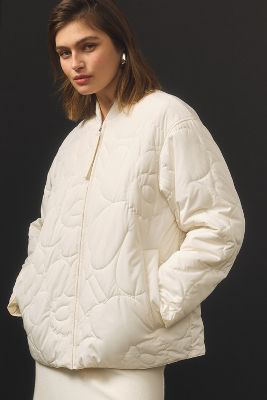 Marimekko Kuori Unikko Coat Jacket In White