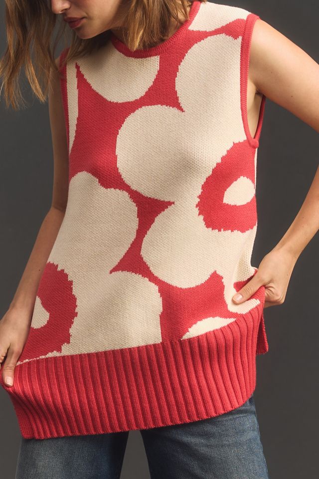 Marimekko Tilma Unikko Sweater Vest | Anthropologie