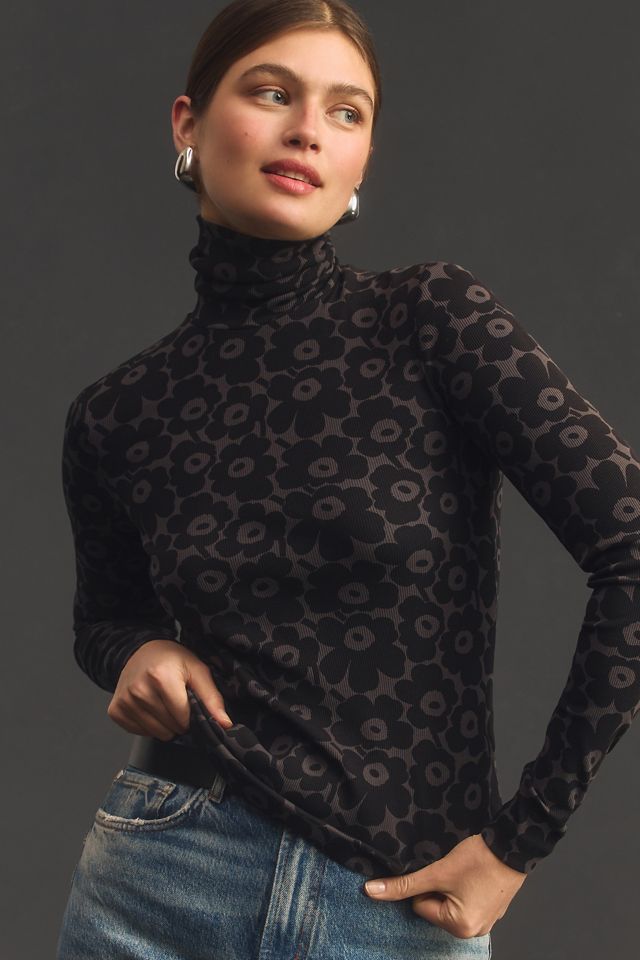 Marimekko Emali Unikko Turtleneck Top | Anthropologie