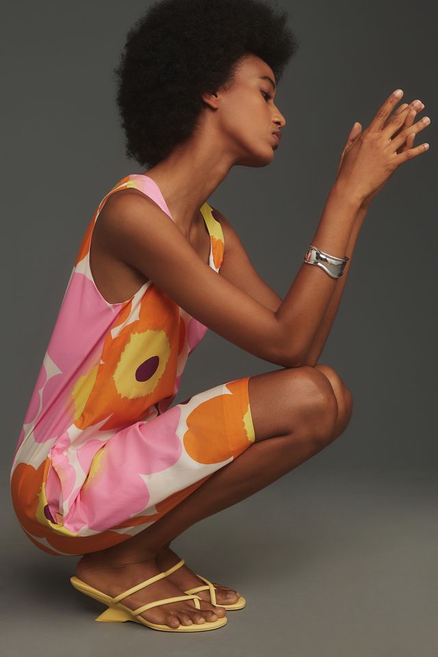 Marimekko Kestit Unikko Poplin Midi Dress | Anthropologie
