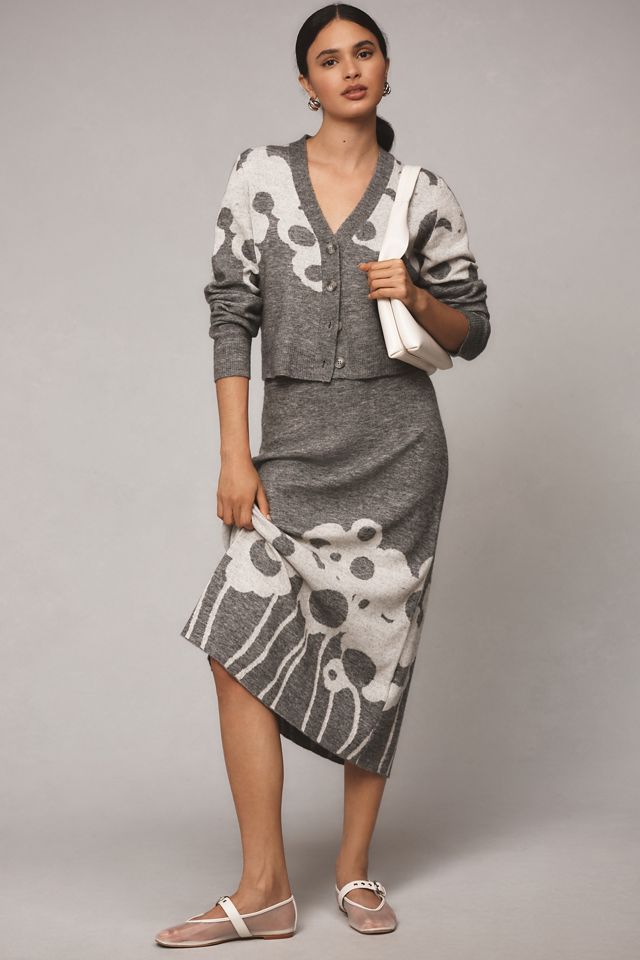 Marimekko Puite Lammet Knit Cardigan Sweater | Anthropologie