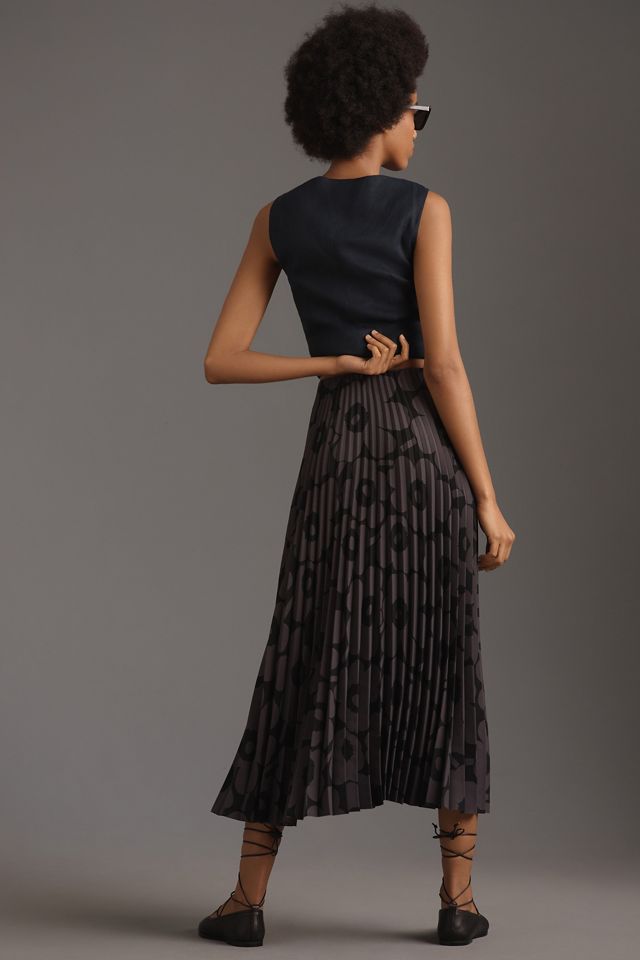 Marimekko Myy Unikko Plissé Skirt | Anthropologie