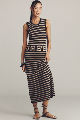 Rails Coco Sleeveless Crochet Midi Dress