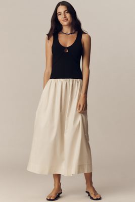 Rails Raquel Sleeveless Scoop-Neck Knit Midi Dress