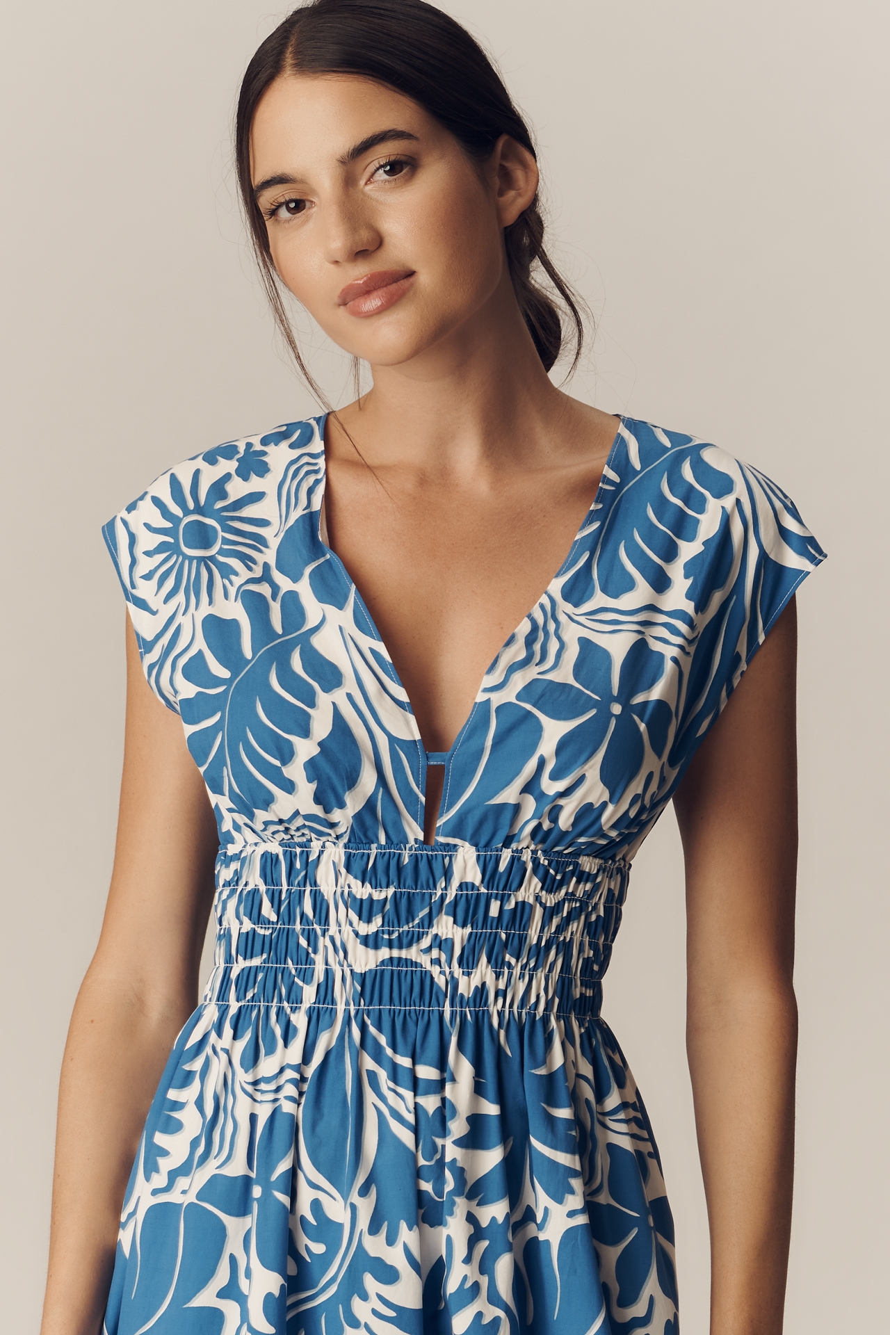 Rails Roxanne Sleeveless V-Neck Midi Dress