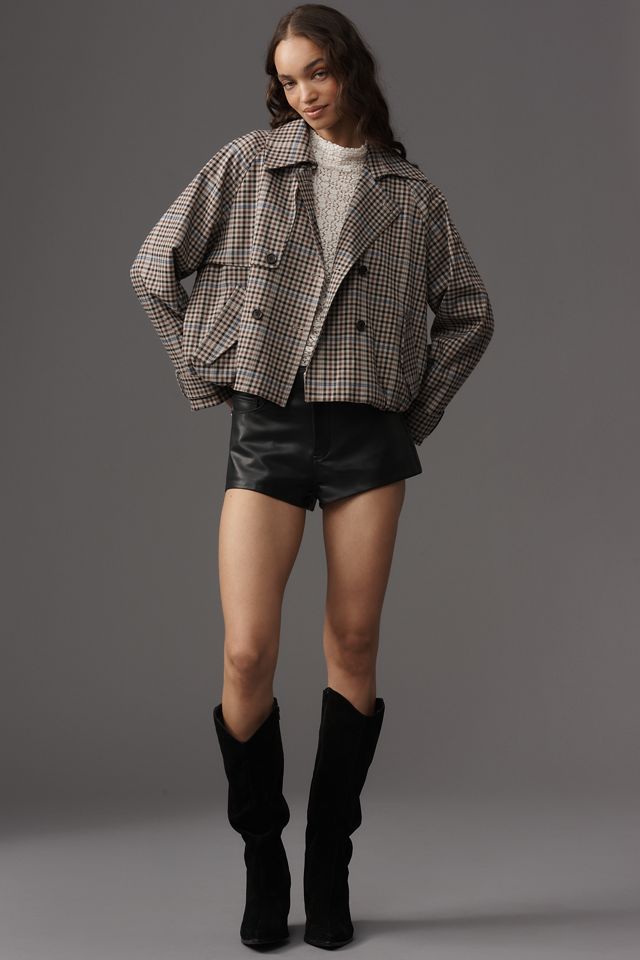 Rails Jett Double-Breasted Crop Trench Coat #3