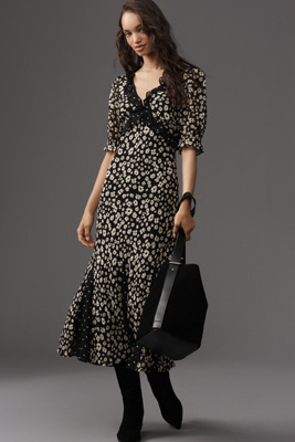 Rails Annmarie Short-sleeve Midi Dress In Multi