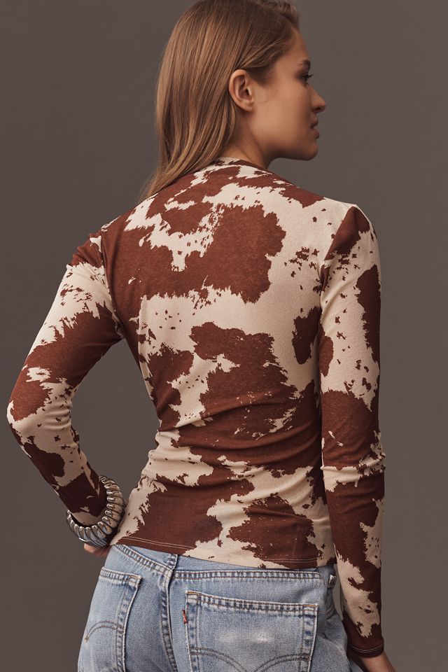 Rails Joelle Long-Sleeve Shirred Top #1