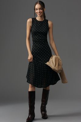 Rails Daija Sleeveless Polka Dot Midi Dres