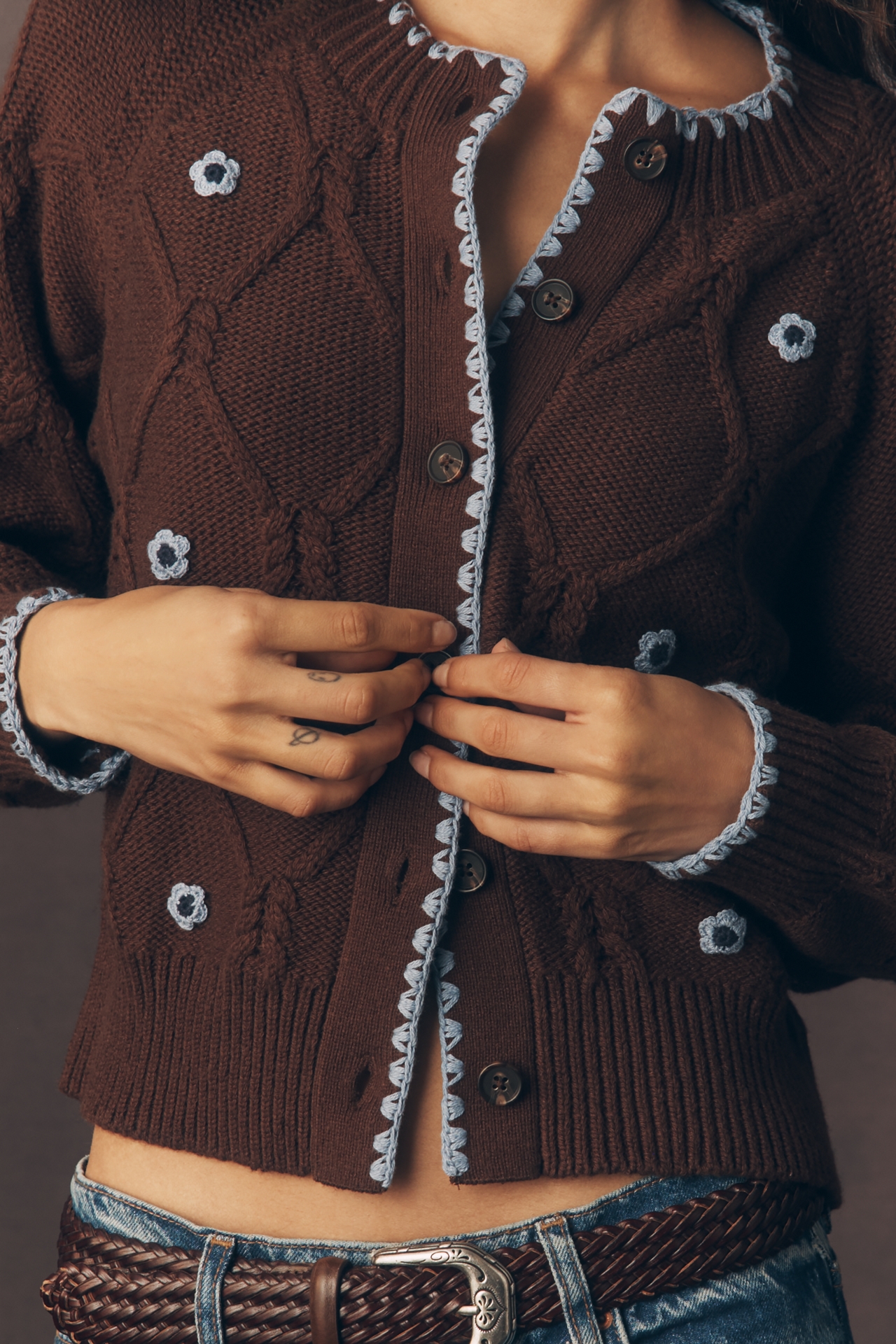 Rails Laurie Crew-Neck Long-Sleeve Cardigan Sweater