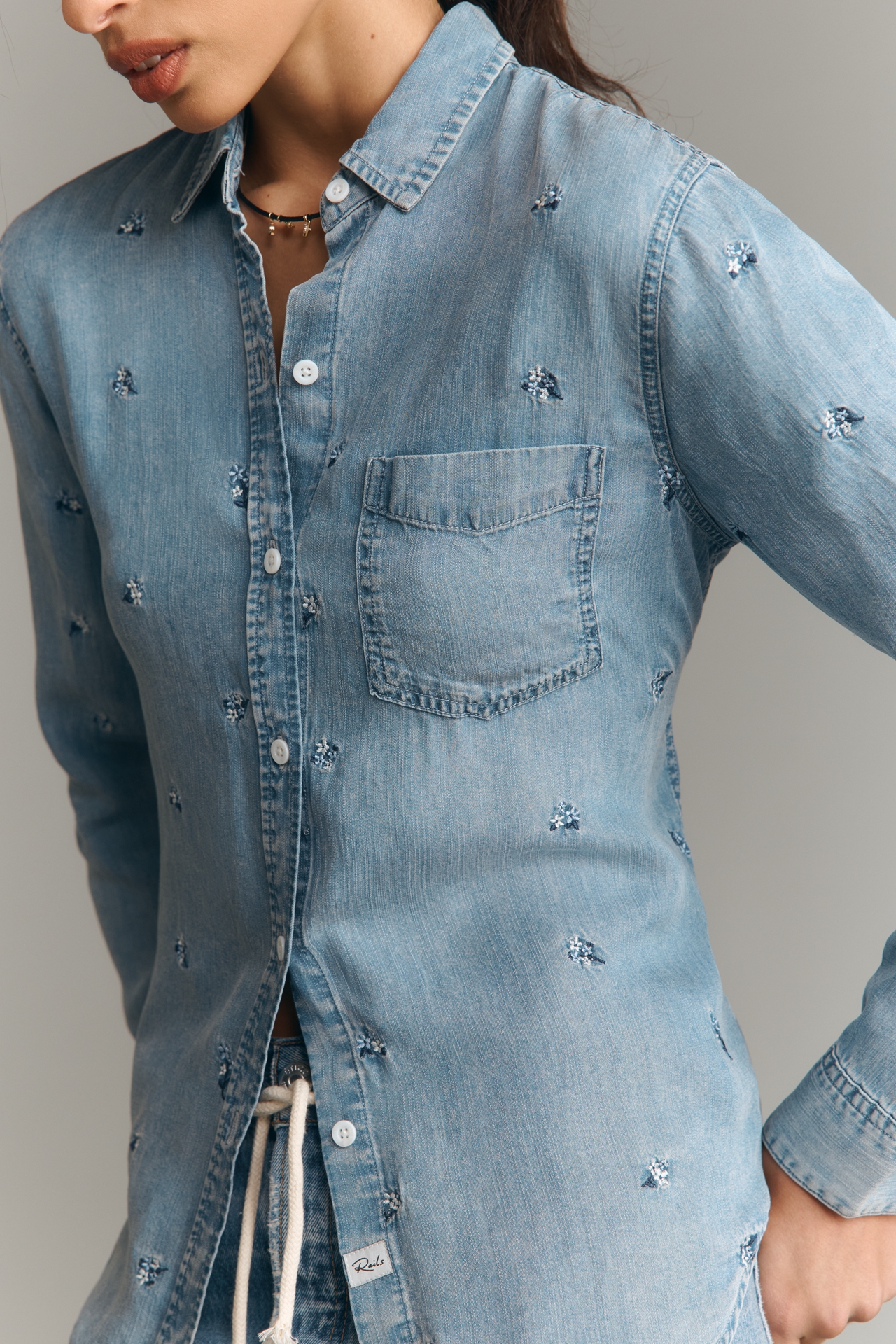 Rails Ingrid Denim Buttondown Shirt