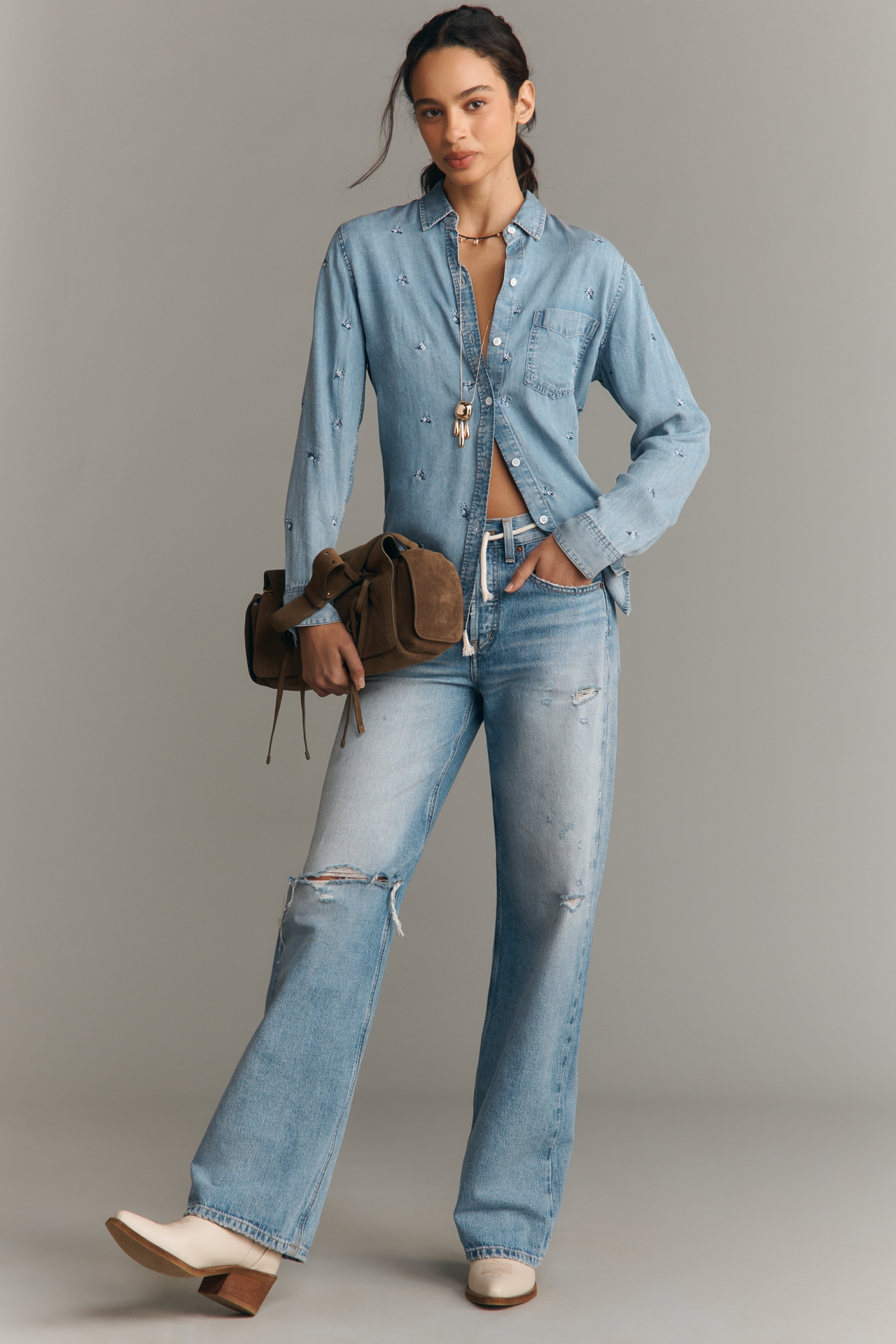 Rails Ingrid Denim Buttondown Shirt