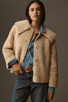 Rails Wesson Faux-shearling Jacket In Brown