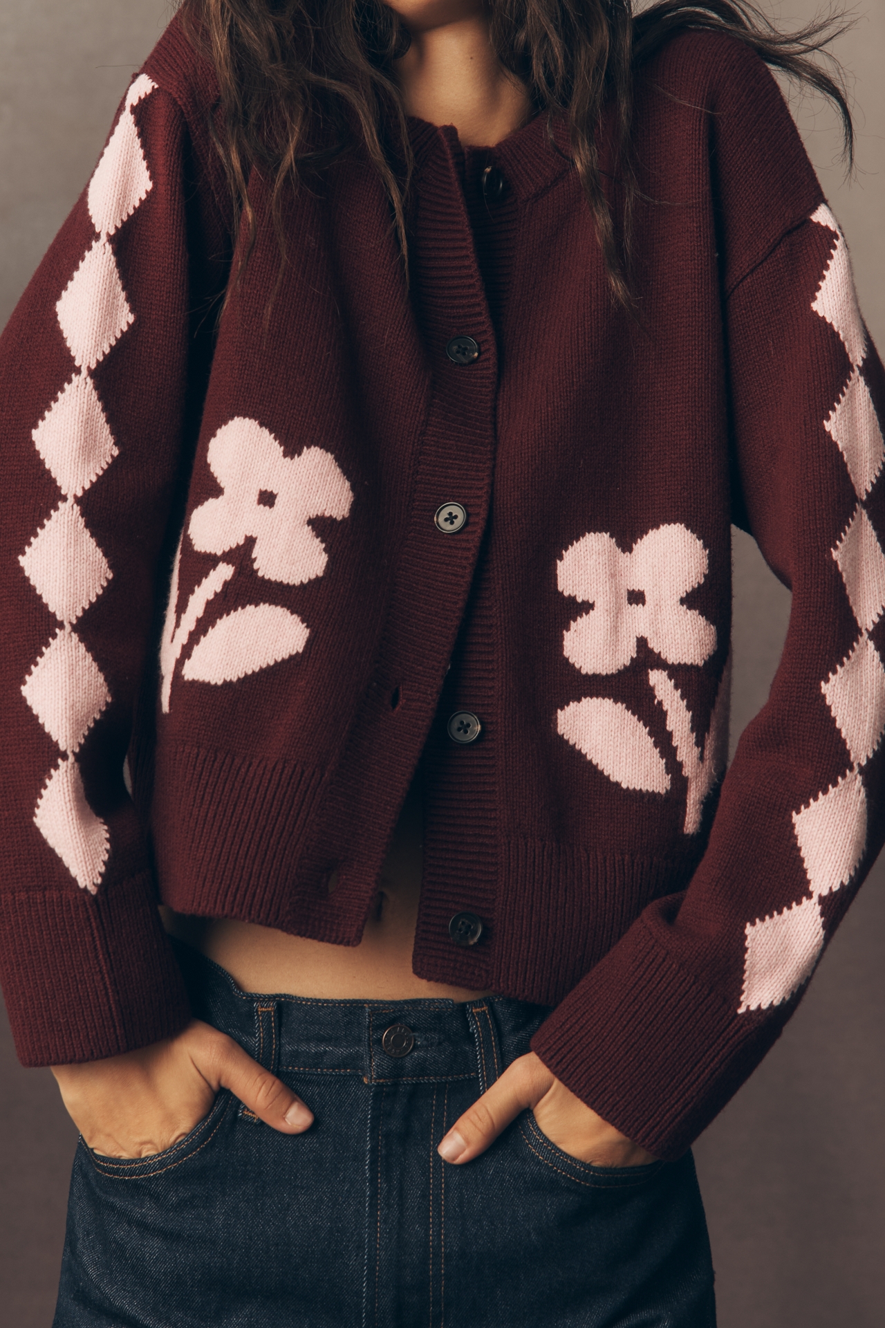 Rails Mavie Crew-Neck Cardigan Sweater