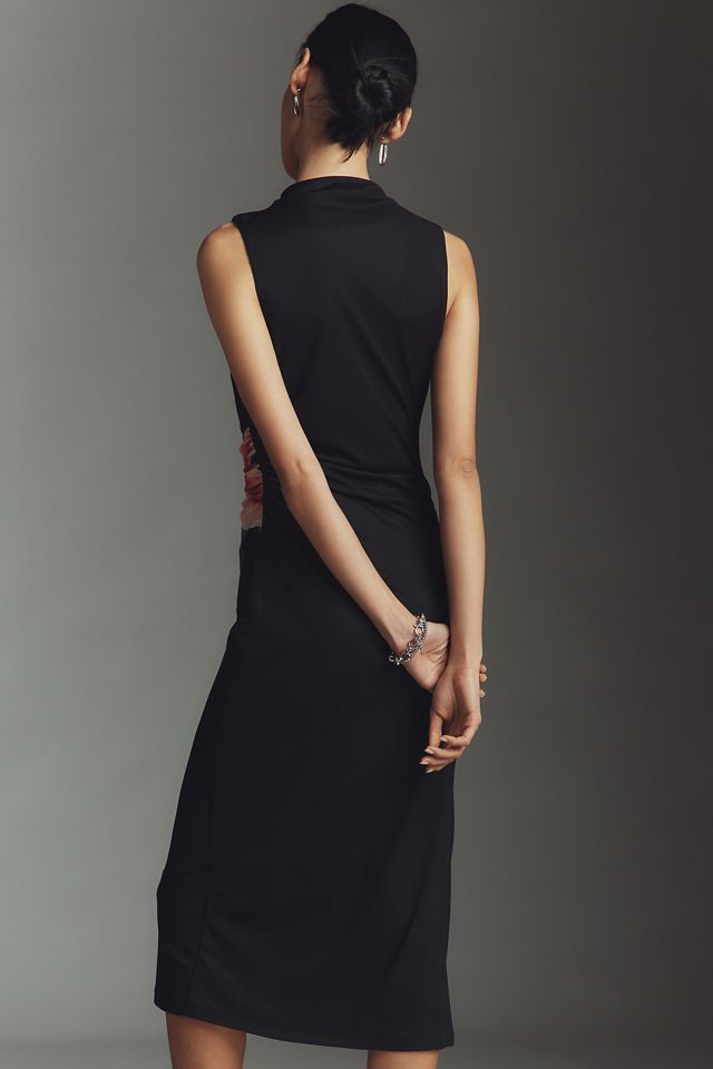 Rails Rebecca Ruched High-Neck Midi Dress | Anthropologie