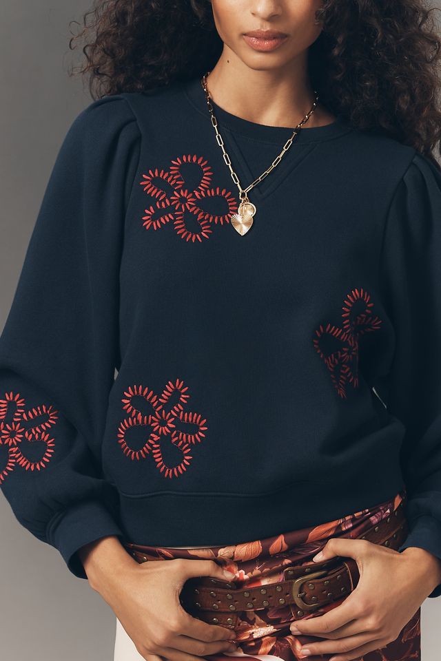 Rails Tiffany Embroidered Crew-Neck Sweatshirt #1