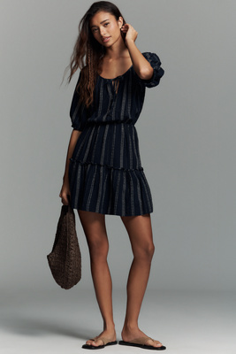 Rails Women's Saba Dress - Blue - Size M - Marina Stripe