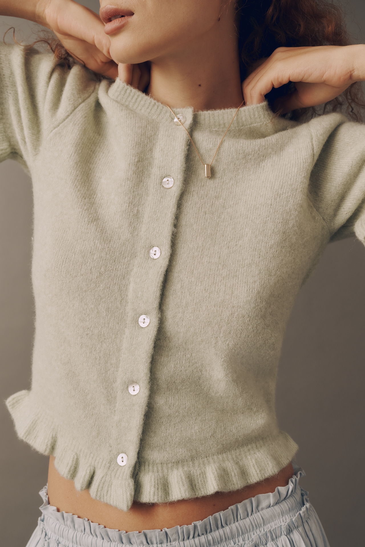 Rails Lora Wool Blend Short-Sleeve Sweater