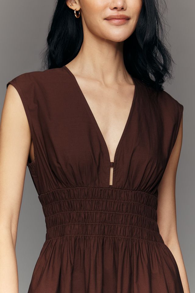 Rails Roxanne V-Neck Lace Cotton Midi Dress #1