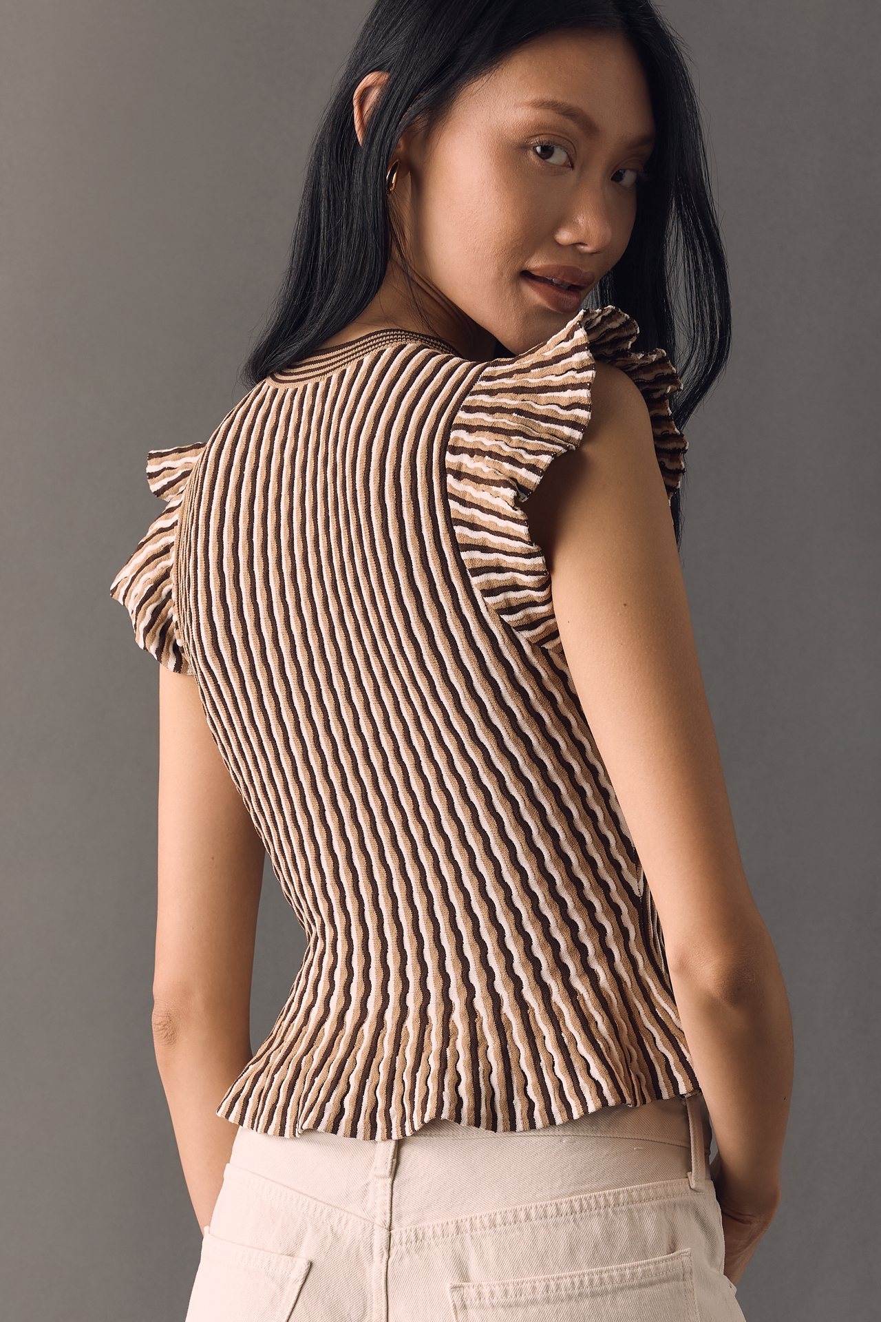 Rails Bryn Ribbed Peplum Tank 