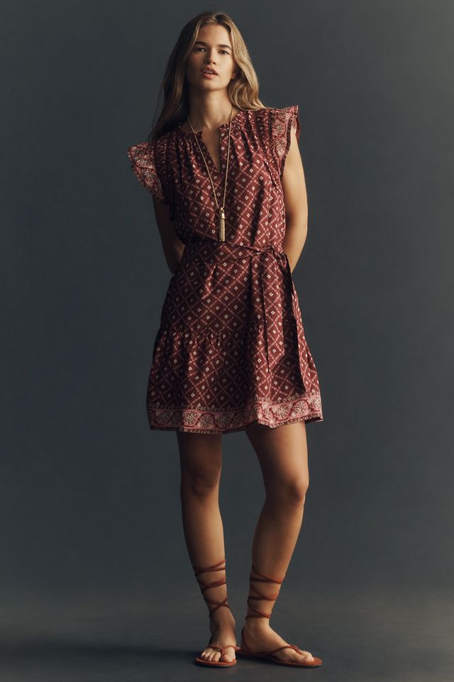 Rails Katia Flutter-Sleeve Cotton Lace Dress #3
