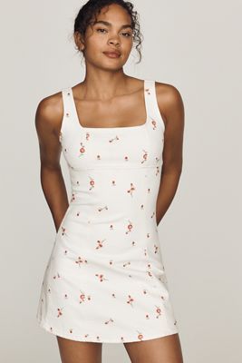 Maeve Linen Blend Mini Dress | Anthropologie
