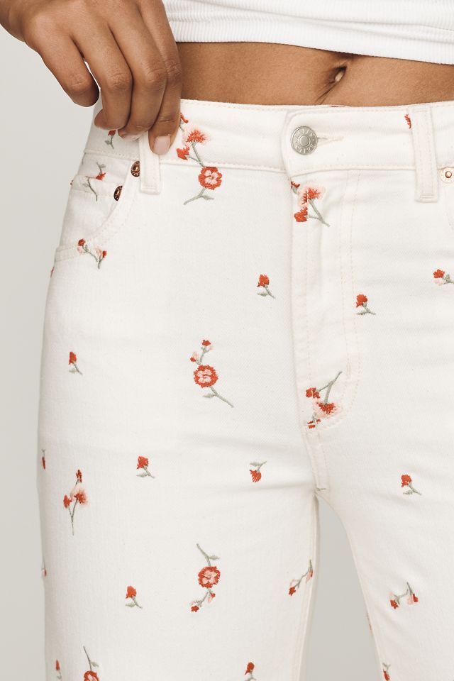 Rails Getty Floral Crop Jeans #1