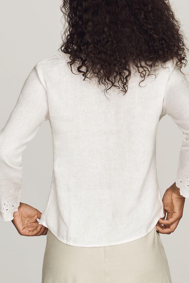 Rails Fleur Linen Tie-Front Blouse #2