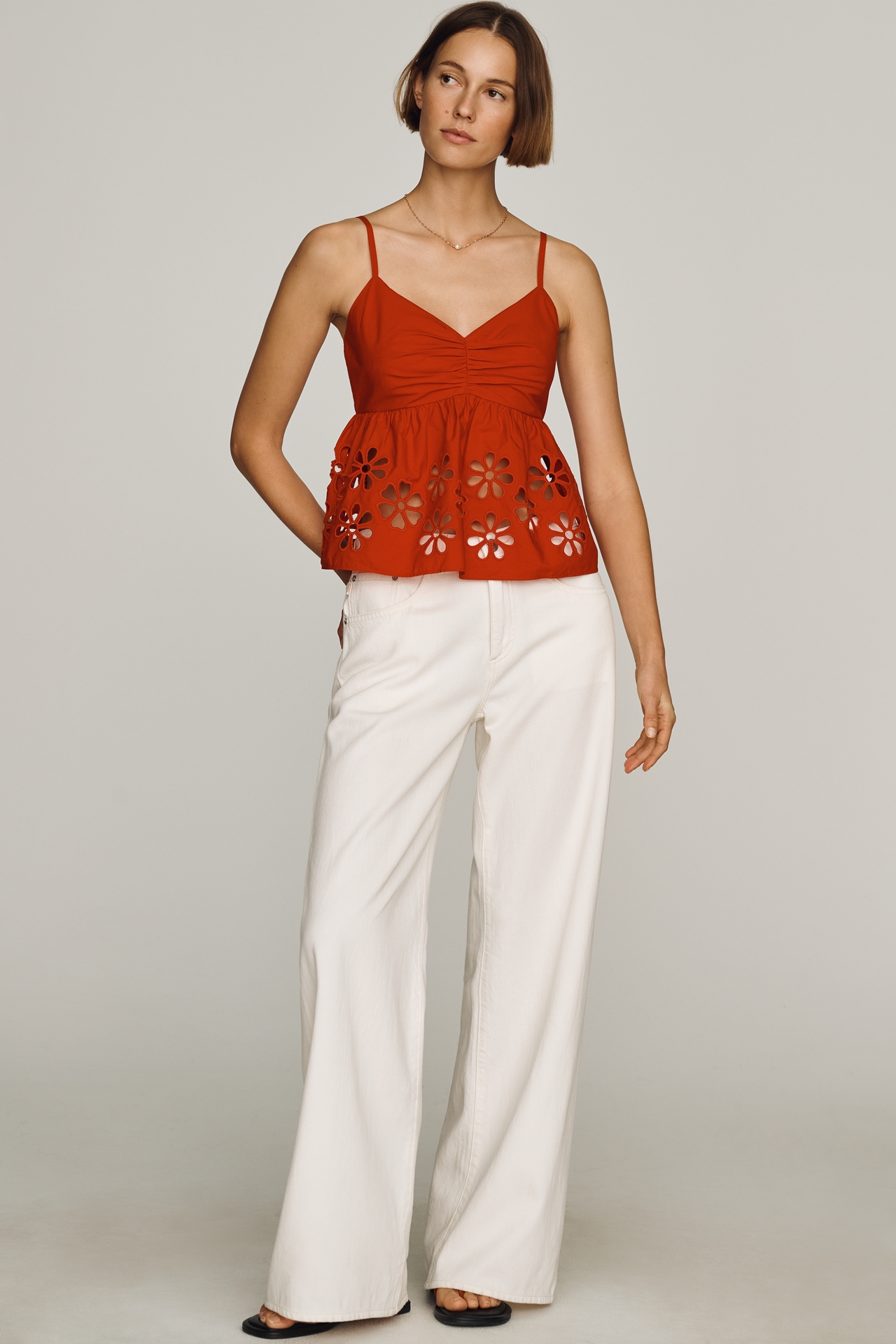 Rails Meru 100% Cotton Cutwork Tank