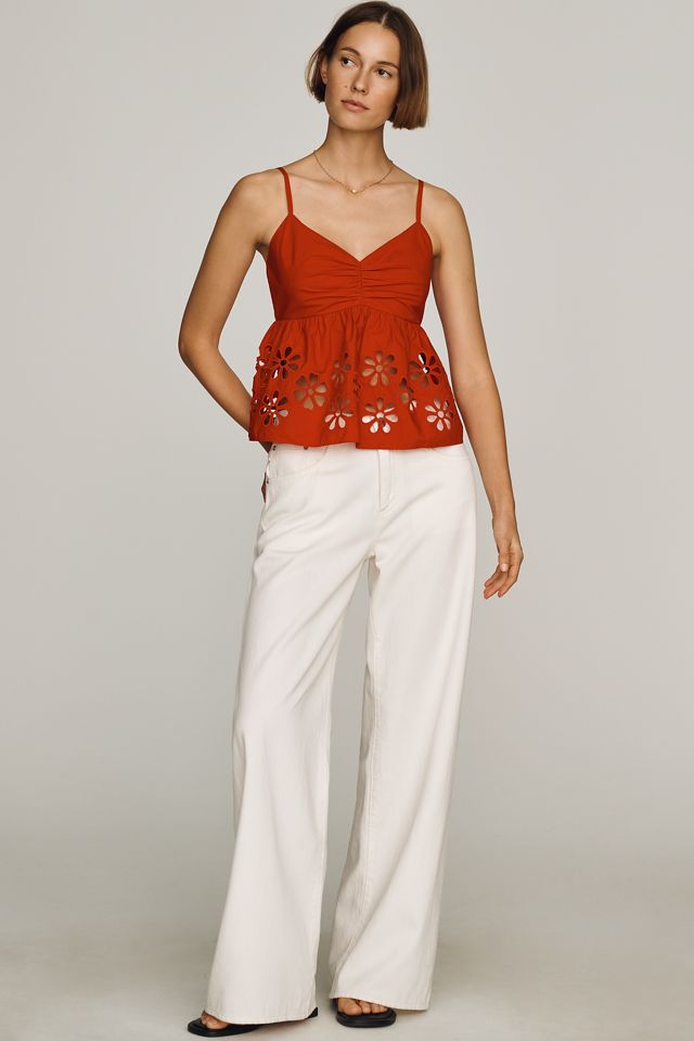 Rails Meru Cotton Cutwork Tank | Anthropologie