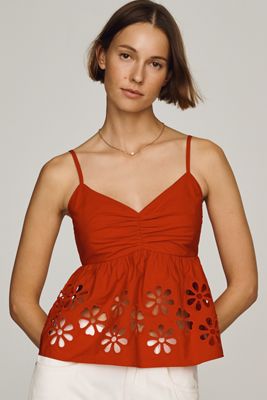 Rails Meru Cotton Cutwork Tank
