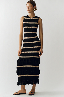 Ana Tiered Midi Dress