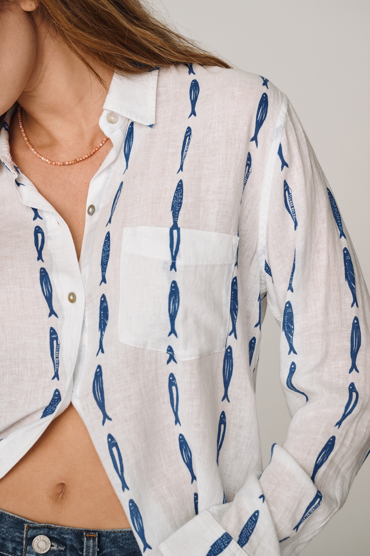 Rails Charli Linen Blend Buttondown Shirt