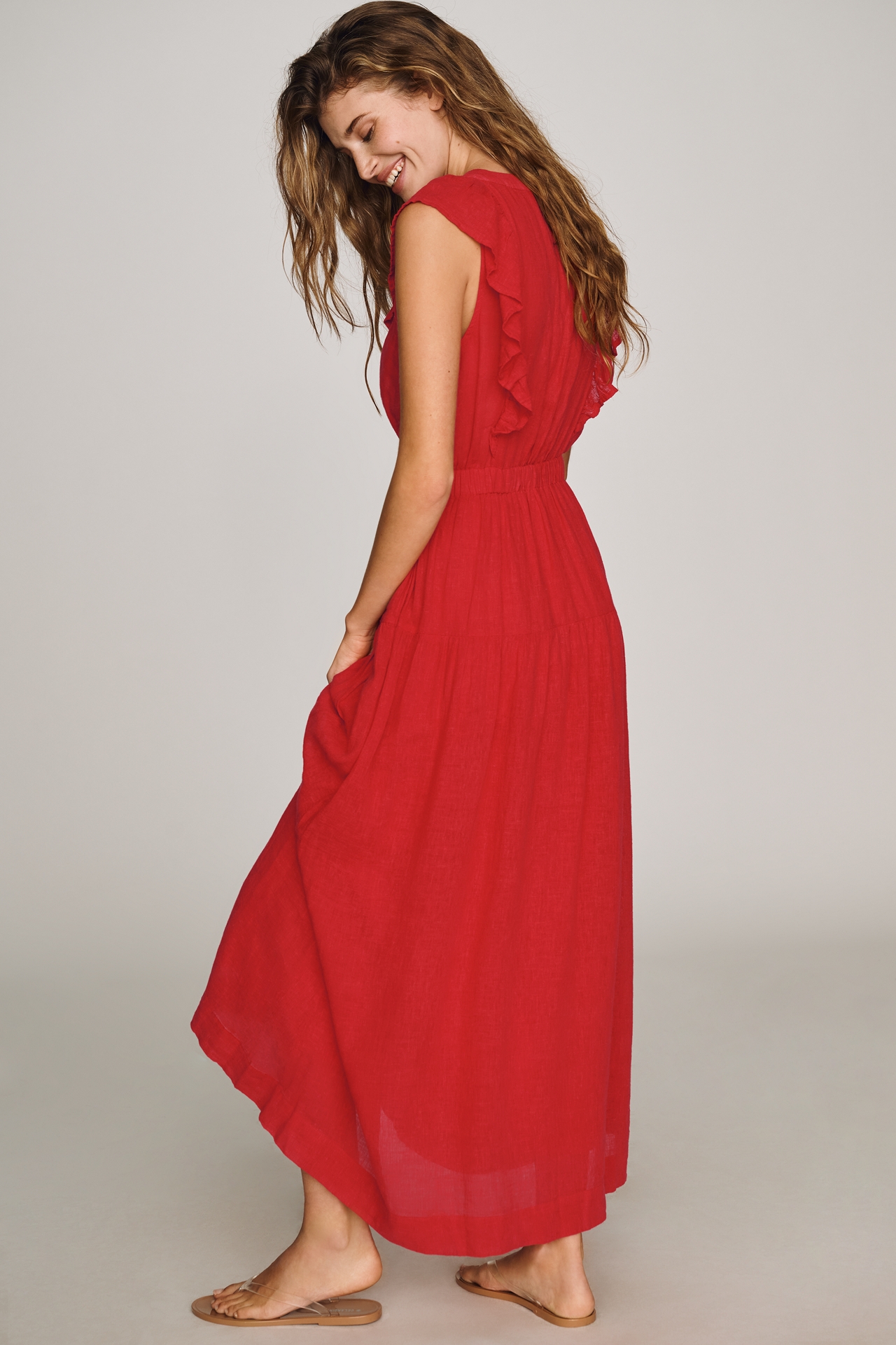 Rails Beaux Linen Blend Maxi Dress