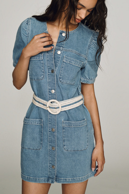 Rails Clairemont Denim Mini Dress In Blue