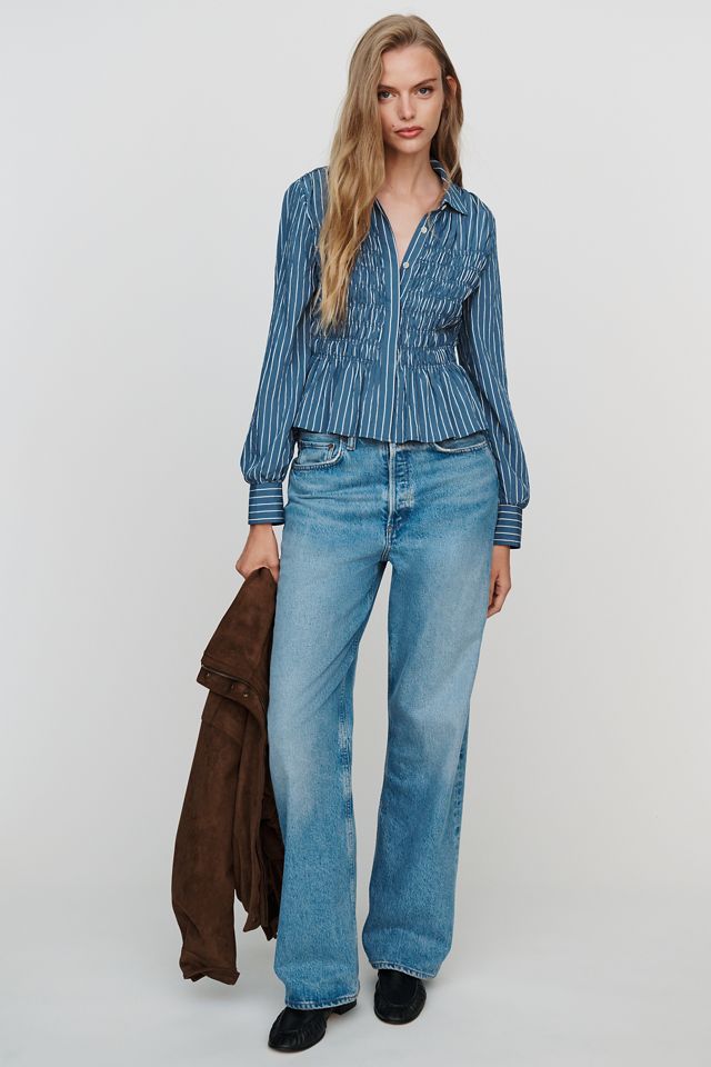 Rails Bradshaw Shirred Buttondown Shirt #1