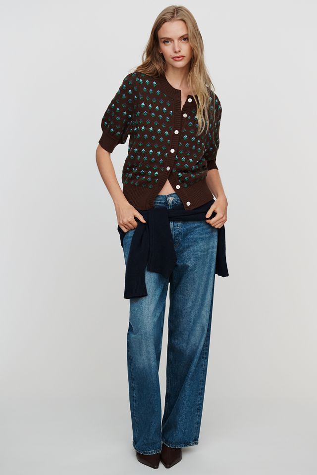Rails Christine Short-Sleeve Cardigan Sweater #1