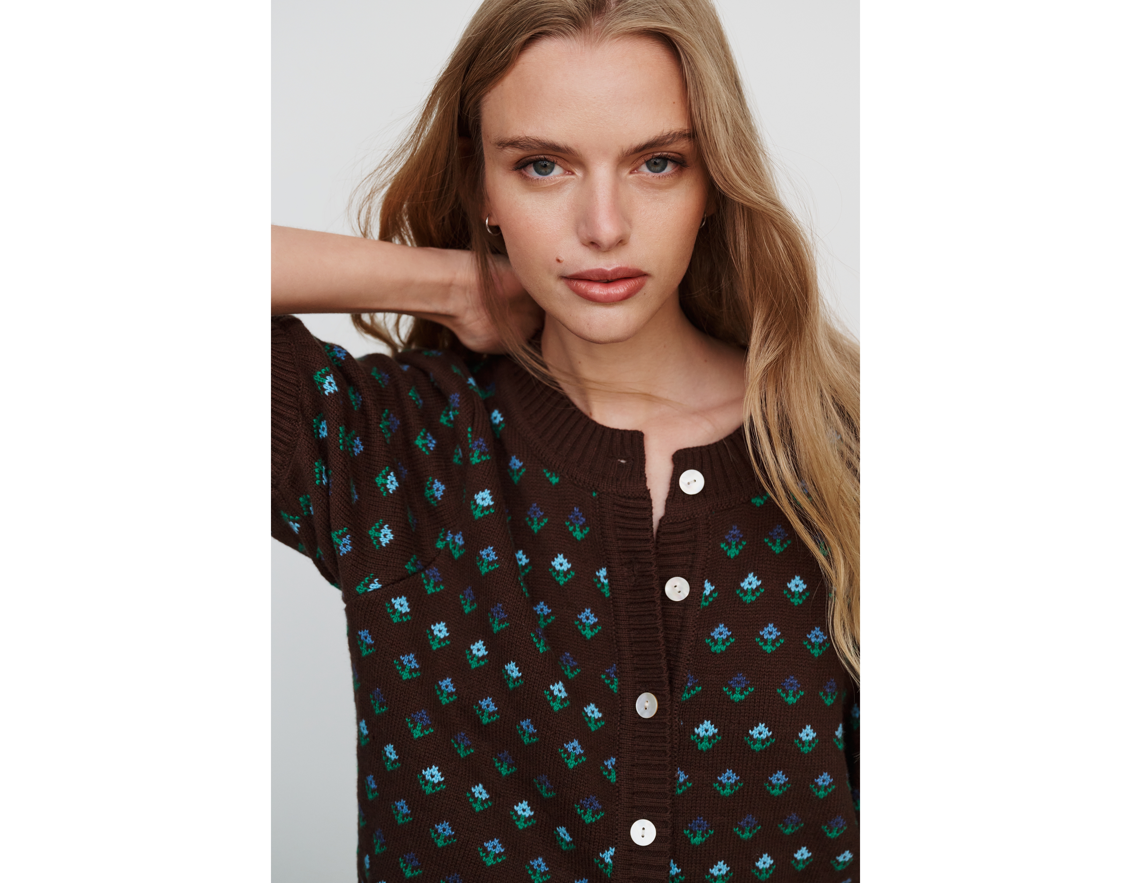 Rails Christine Cotton Wool Short Sleeve Cardigan