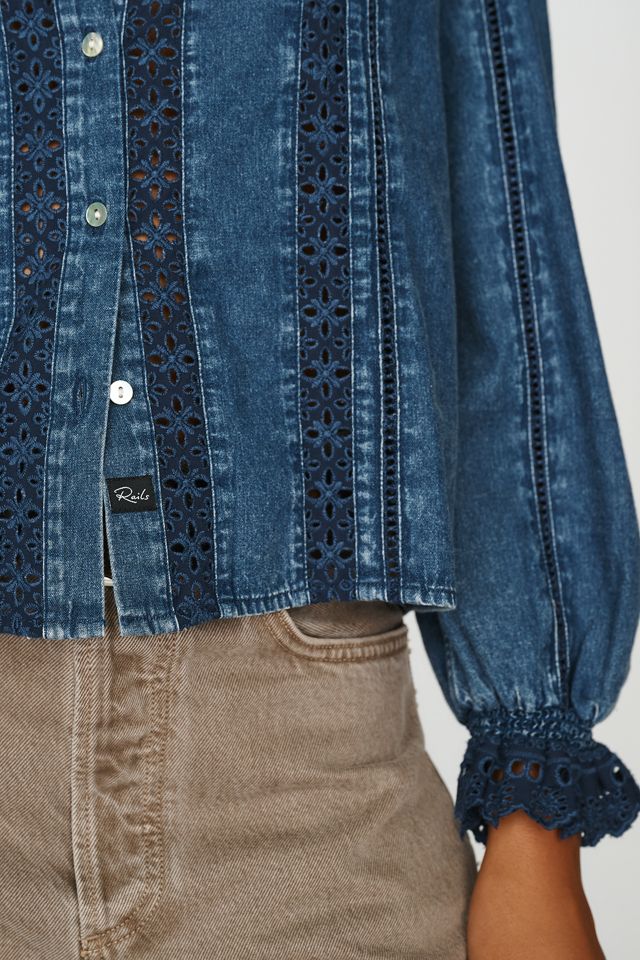 Rails Rowen 100% Cotton Buttondown Shirt #1
