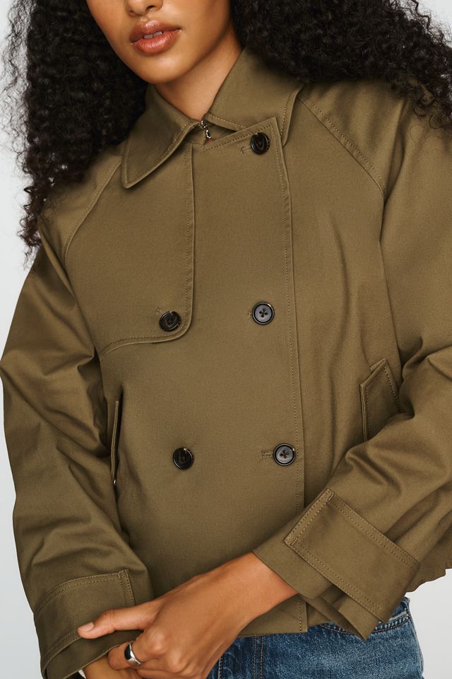 Rails Jett Cropped Trench Jacket #1