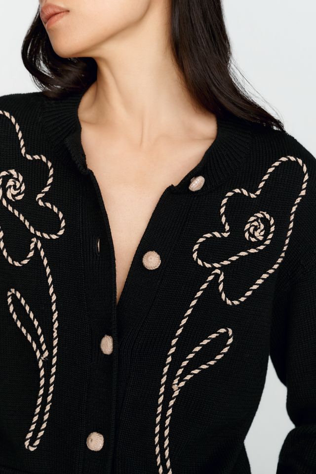 Rails Sybil 100% Cotton Embroidered Cardigan #2