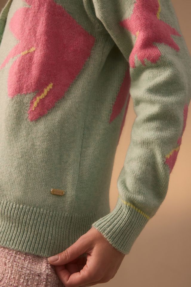 Cárdigan Verde De Punto Mullido De COLLUSION