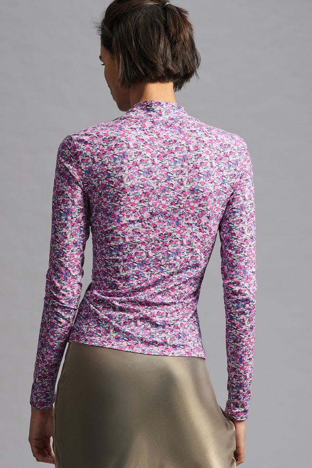 Scotch & Soda Printed Mock-Neck Top #1