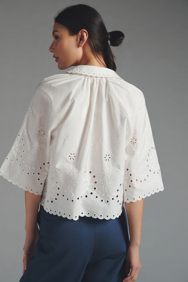 Scotch & Soda Eyelet Blouse #1