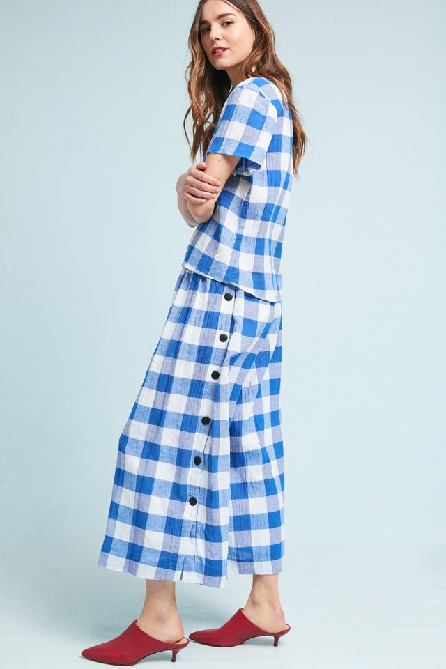 Mara hoffman gingham clearance dress