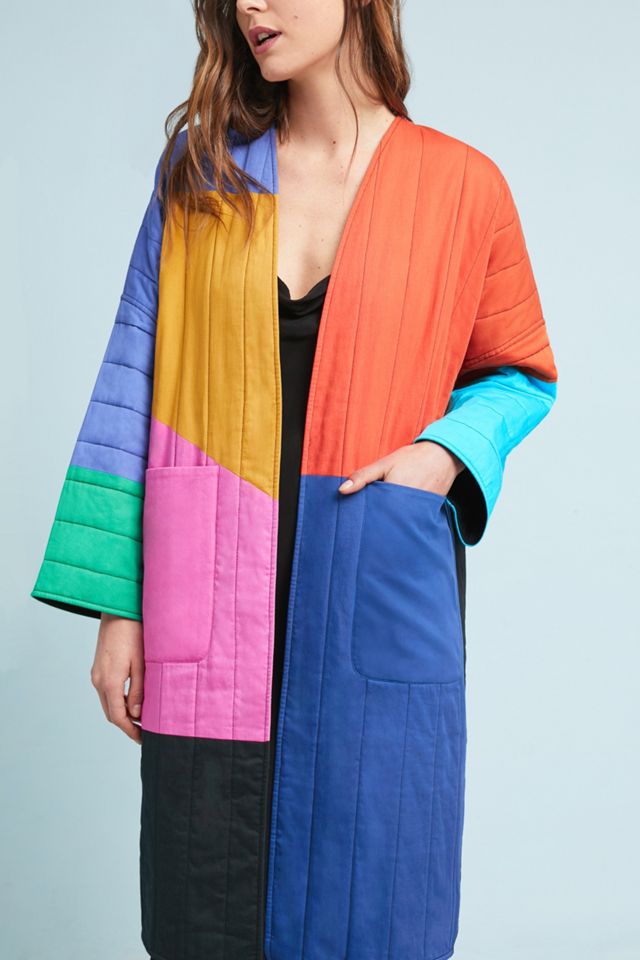 Mara Hoffman Temple Colorblock Coat #1
