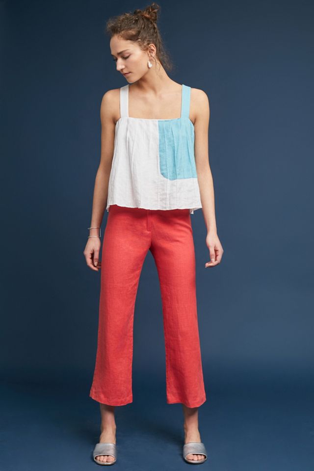 Mara Hoffman Arlene Cropped Linen Pants