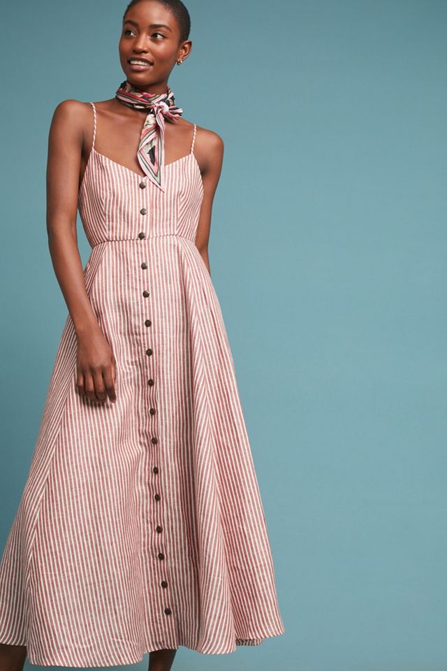 Mara Hoffman Striped Linen Dress