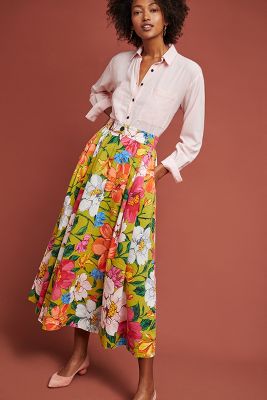 Mara Hoffman Tulay Floral Skirt | Anthropologie