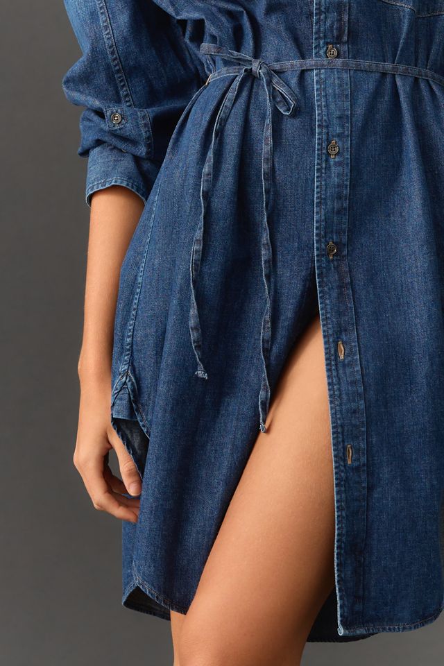 Citizens of Humanity Kayla Tie-Waist Denim Shirt Dress #2